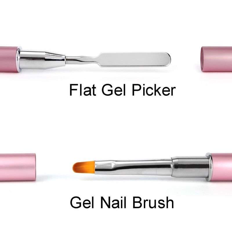 Dual-Ended Gel Brush & Picker Brush tool, Mwoot Stainless Steel