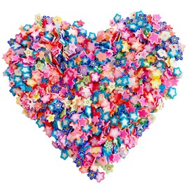 EHOPE 3000 PCS Polymer Fruit Slices Nail Art Slice for DIY 3D Polymer Slices Making for Nail Art (Pentagram Slices)