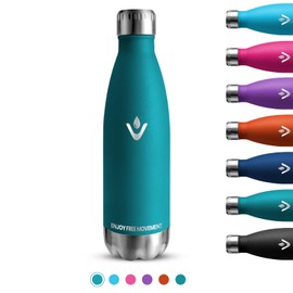 Water Bottle, 750 ml Stainless Steel Drinking Bottle, Leak-Proof, BPA-Free, Thermos Flasks, Double Walled, Can Be Carried, Metal Drinking Bottle for Fitness, Hiking, Camping, Bike, Sports