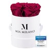 Mia Milano Rose Box with Infinity Roses, Valentine's Day Gift,