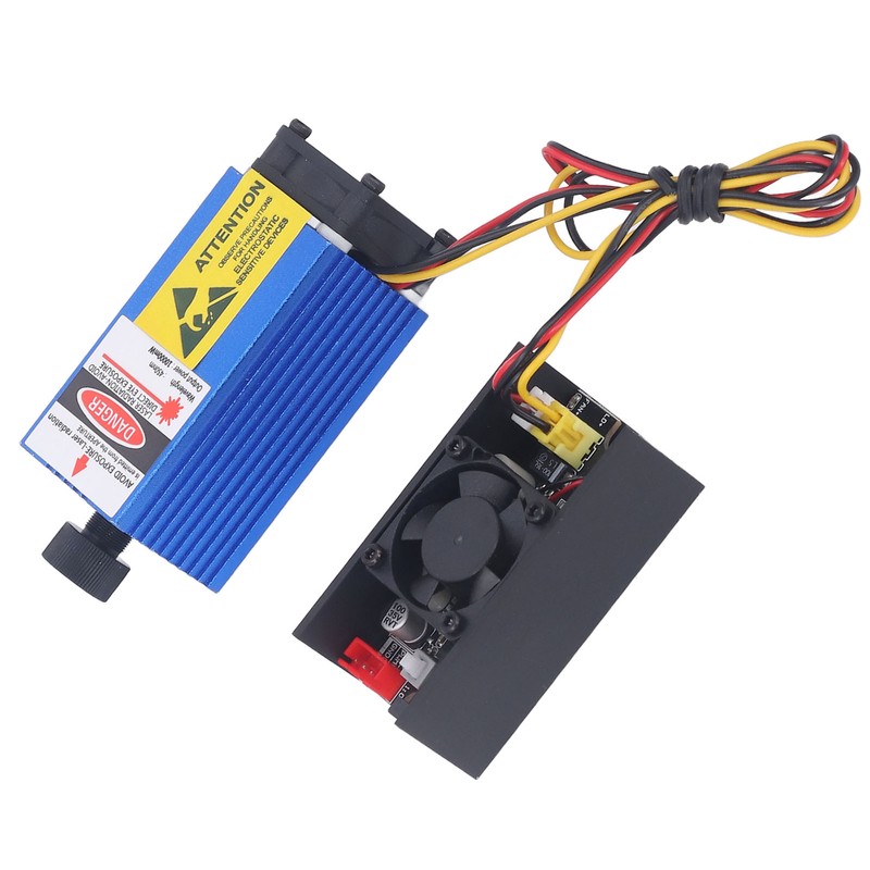 12V 10W Engraver Laser Module Focusable Engraving Machine Blue Light