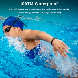 Smart Ring Health Tracker, Smart Ring for Women & Men, Health Ring with Heart Rate, Blood Oxygen, and Sleep Monitoring, Waterproof Fitness Ring with Long Battery Life (Silver, 8)