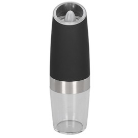 Salt and Pepper Grinder Electric Stainless Steel Gravity Sensor Adjustable Automatic Pepper Grinder for Pepper Vanilla Black