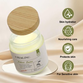 Handmade Beef Tallow For Skin, Tallow Face Moisturizer, 100% Grass Fed Beef Tallow And Honey Balm - Made in USA - Whipped Beef Tallow Body Lotion Skin Care for Eczema, Dry, Itchy, Sensitive Skin - 3.5 Oz