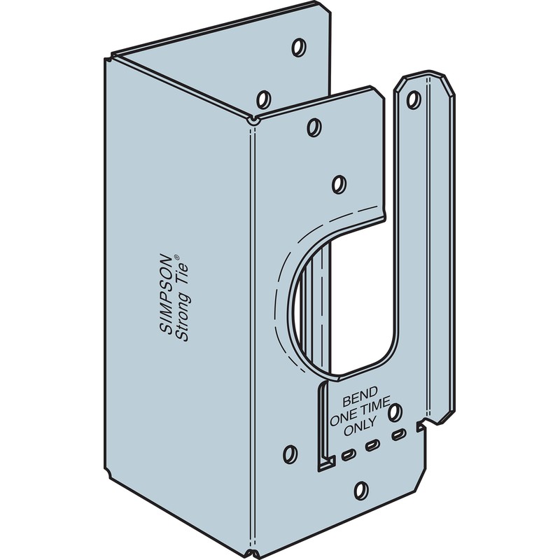 Simpson Strong-Tie HSS2-2-SDS3 HSS Galvanized Stud Shoe for Double 2X,