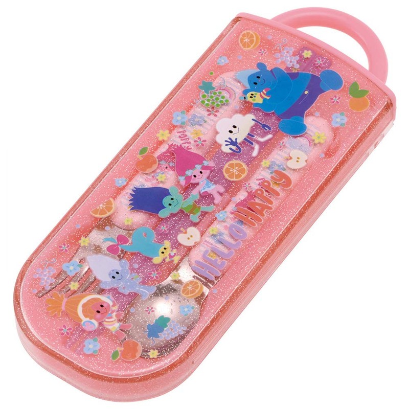 Skater TACC2 Children's Trio Set Chopsticks Spoon Fork Trolls 20