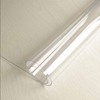 Toptablecloths Transparent PVC 1.5 mm Waterproof Oilproof Table Cover (17.7"x17.7"