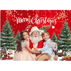 Dudaacvt 7x5ft Christmas Backdrop Christmas Backdrop Banner Party Winter New Year Xmas Eve Family Party Decoration Winter Snowman Backdrop