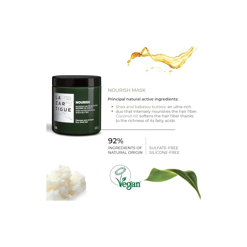 Lazartigue Nourish Mask For Women 8.4 oz Masque