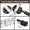 BYNIIUR Watch Link Removal Kit, Watch Adjustment Band Resizing Tool