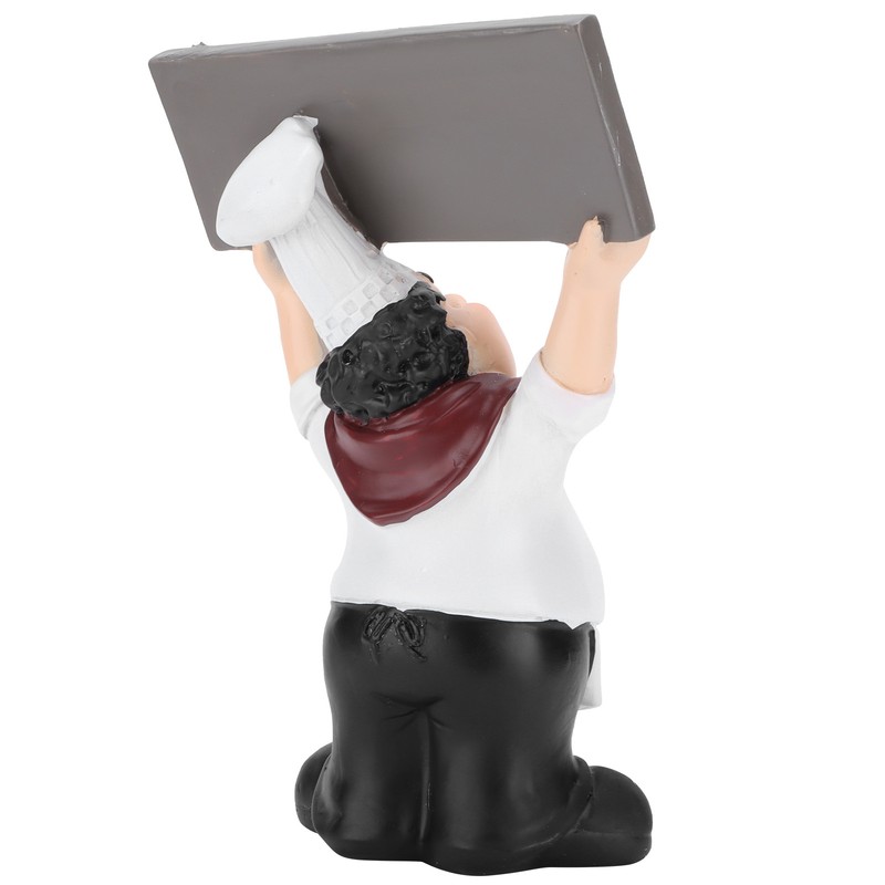 Chef Sculpture Raise Your Hands Welcome Resin France Cook Ornaments