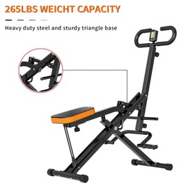 Magnetic Rowing Machine for Home | Adjustable 8-Speed Booster | Burn Fat & Sculpt Muscles | Supports Up to 265 LBS | Phone/Tablet-Ready Design