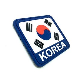 South Korea Flag PVC Velcro emblem badge
