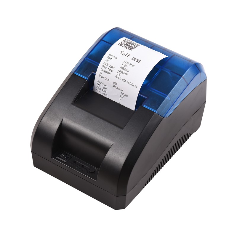 58mm Thermal Receipt Printer Desktop USB&BT Wireless Connection Printer Barcode