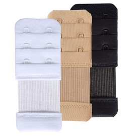 SAMGU Women's Bra Extenders 2 Hook 3/4 inch Elastic Stretchy Bra Extension Strap