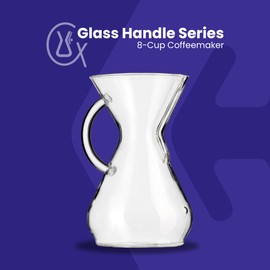 Chemex Pour-Over Glass Coffeemaker - Glass Handle Series - 8-Cup - Exclusive Packaging