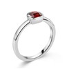 MATERIA by Matthias Wagner Square Gemstone Ring 925 Silver for