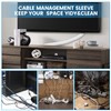 YIUTERA Organizador de Cables, Manguitos de Cable Cubre Cables Protector