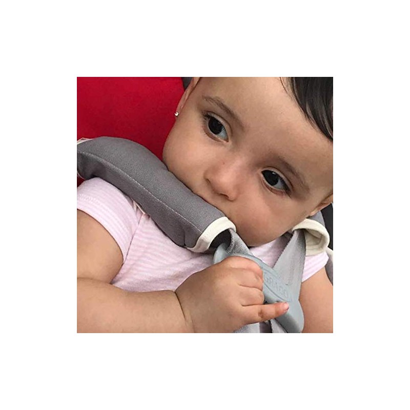 DorDor & GorGor Organic Baby Seat Belt Cushion, Extra Plush,