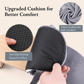 COZFUR Adjustable Height Meditation Bench with Velvet Cushion