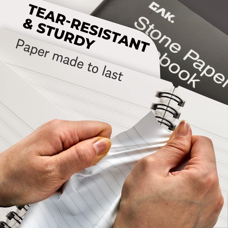 GAK. Stone Paper Waterproof Sheet Spiral Notebook (M Size) –