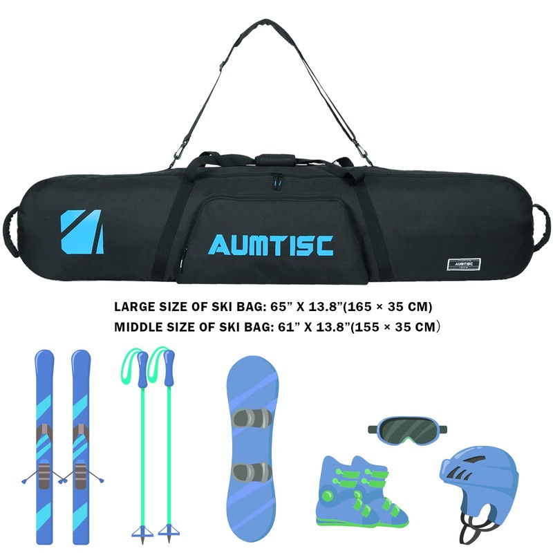 AUMTISC Snowboard Bag Padded for Air Travel Flying Snow Board