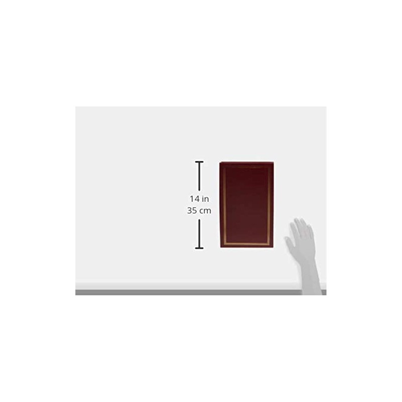 3-Ring Photo Album 300 Pockets Hold 4x6 Photos, Burgundy Red