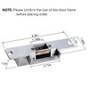 Electric Strike Lock Electronic Mortise NO Mode Fail Secure Lock