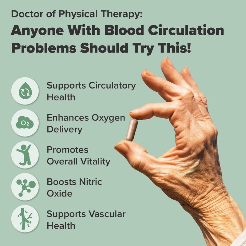 nooro Vital Flow Advanced Blood Circulation Supplement with Nitric Oxide