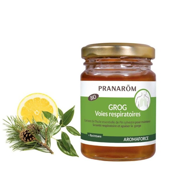 Pranarom Miel BIO pour grog aux huiles essentielles Voies respiratoires
