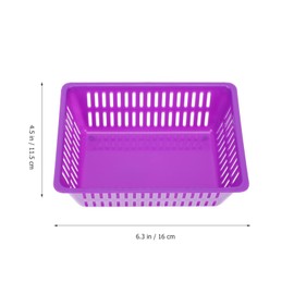 Cabilock Desktop Storage Bin Plastic Storage Baskets Organizer Trays: 10Pcs Stackable Game Coin Snack Fruit Baskets Sundries Organizer Small Bins for Home Office Shop Plastic Fruit Baskets