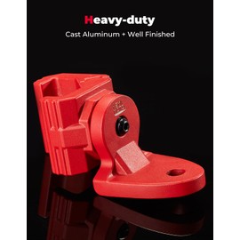 KEMIMOTO 1-Pack UTV Whip Light Mount Flag Pole Mount Light Bar Bracket CB Antenna, Compatible with Polaris Ranger General Can-Am Defender Commander Maverick Sport Trail Pro-Fit Cage, Red