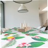 LABRIMP Decorative Tropical Leaf Tablecloth and Oil Resistant for Parties