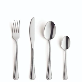 AMEFA Bologna 16-Piece Cutlery Set for 4 People | Double Decorative Edge | Classic Cutlery Stainless Steel Dishwasher Safe