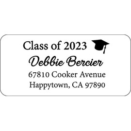 Atelier Elegance Custom Labels, Class of, Any Name, Any Address