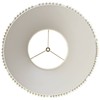 Eggshell Pleated Large Empire Lamp Shade 9" Top x 17"