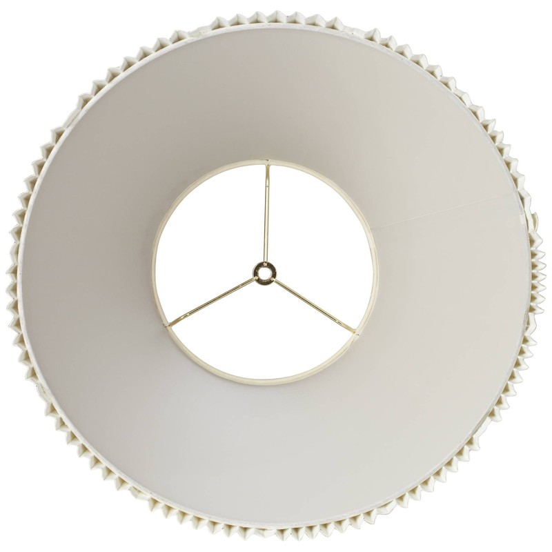 Eggshell Pleated Large Empire Lamp Shade 9" Top x 17"