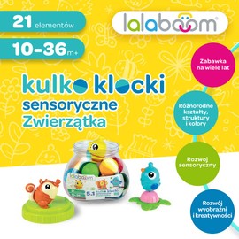 Lalaboom 61676 Sensory Ball Building Blocks, Multi-Colour, XL
