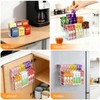 AIEVE Magnetic Drink Packet Organizer, 2-Tier Fridge Organizer Cabinet Door