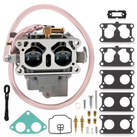 AUTOKAY 15003-2766 Carburetor With Carb Repair Kit for Kawasaki Mule 3000 3020 3010 KAF620G KAF620E KAF620F KAF620H KAF950C KAF950D 2001 2002 2003 2004 2005 2006 2007 2008 Re#11060-2479 11060-2477