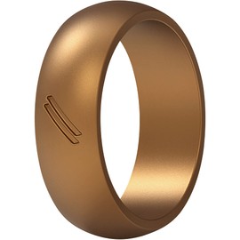 ThunderFit Silicone Wedding Ring for Men, Rubber Wedding Band 8.7mm Wide 2.5mm Thick