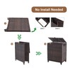 Laundry Hamper with Lid, 190L Large Laundry Basket 3 Section