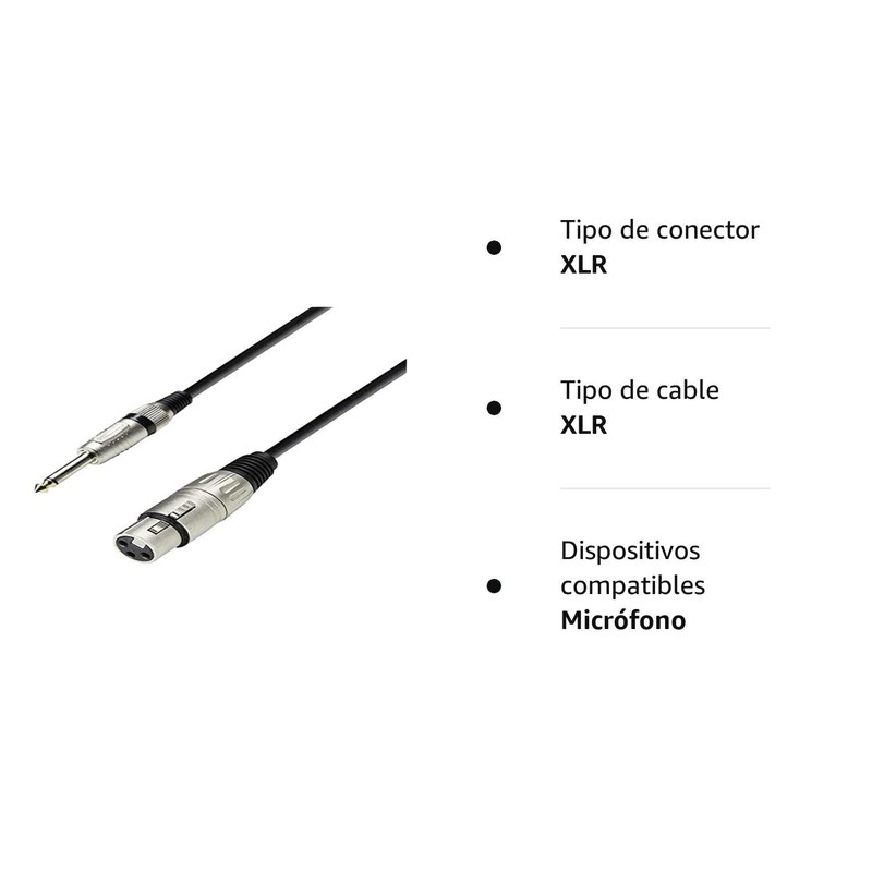 K3 MFP 0100 Mikrofonkabel XLR female auf 6,3 mm Klinke