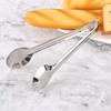 TF 9.5'' Stainless Steel Food Tongs, Silver, 6.5 x 24