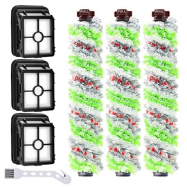 Asdazrxy 3 St1ck Ersatzfilter und 3 St1ck Multifl?chen-B1rstenrolle Haustier, Zubeh?r f1r Bissell Crosswave 3-in-1, f1r Bissell CrossWave 1866 1785 2052 1713 2225N Staubsauger