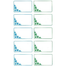 bsb Freezer Labels for Self-Labelling Blue and Green with Frame