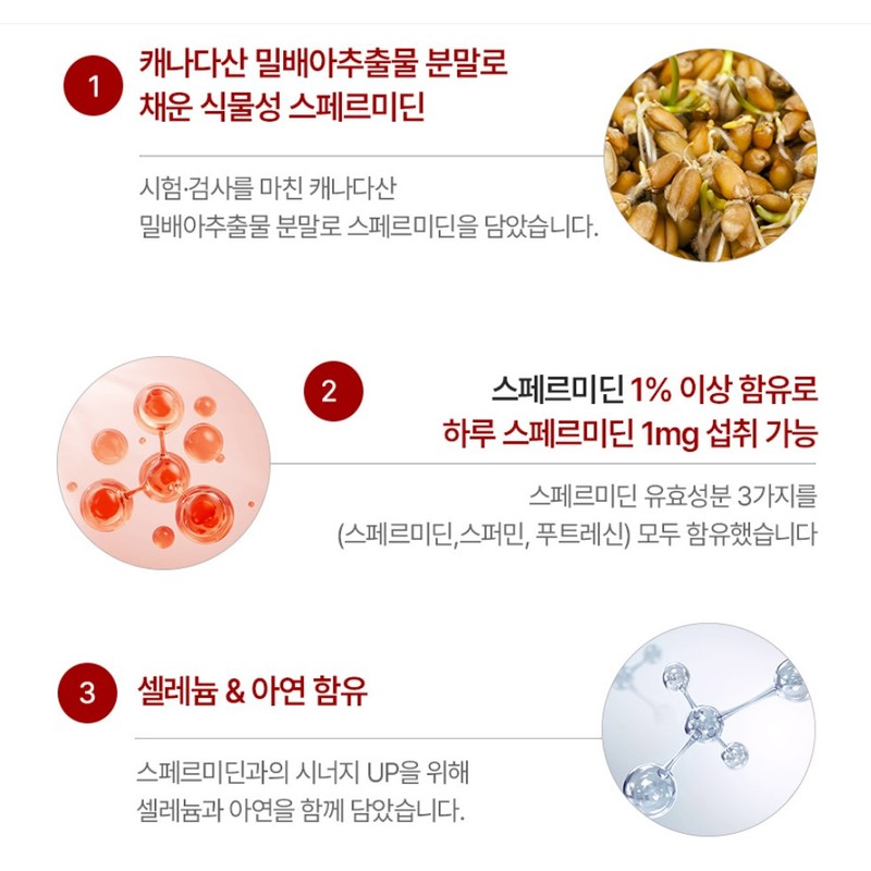 Charm goods Yeast Spermidine Spermidine Spermine Spermidine Vegetable Wheat Germ