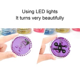 LED Light YoYo, LED YoYo Toy, YoYo Children, Yoyo for Beginners, Yo-yo with Ball Bearing, Professional Yoyo, Plastic Responsive Yoyo for Beginners, Children, Gifts for Children, Birthday Party, Pack