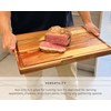 Acacia Wood Cutting Board – 17"x13" Butcher Block – Reversible