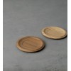 RIVERET RV-202SB Rivelet Saucer, Round, 5.1 inches (13 cm), Bamboo,